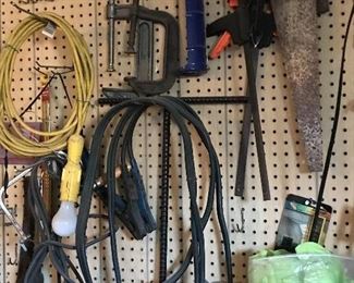 Tons of tools in the garage.. many more not pictured here