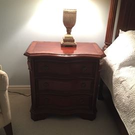 Hooker  brand bedroom furniture.  Pair night stands, double dresser and mirror and queen size Bed.  