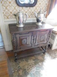 small  buffet  that  matches  dining  room  set