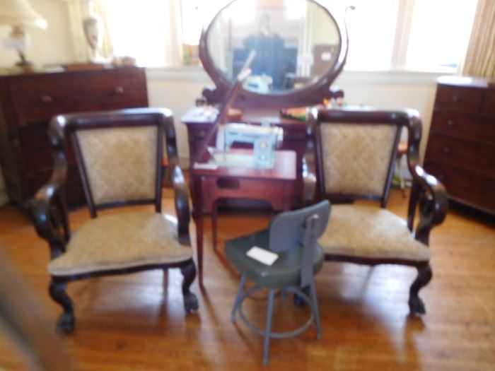 brother  sewing  machine  ,dresser  with  mirror