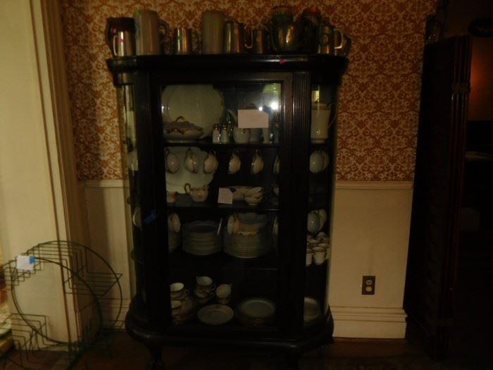 curved china  cabinet