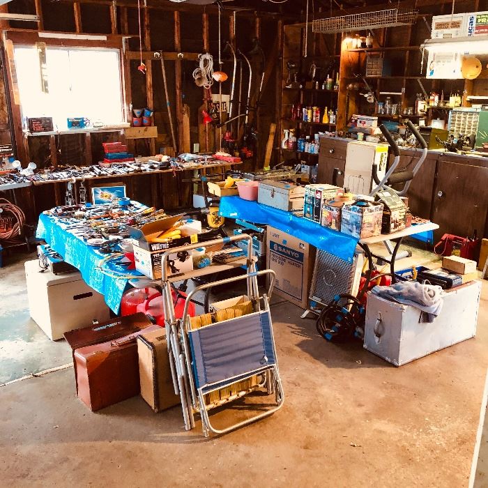 Garage full of tools