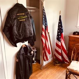 ceremonies Flag base and poles, VFW Post 6691 Fraser MI Jacket