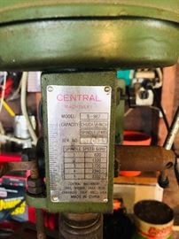 Central Machinery Drill Press S-987