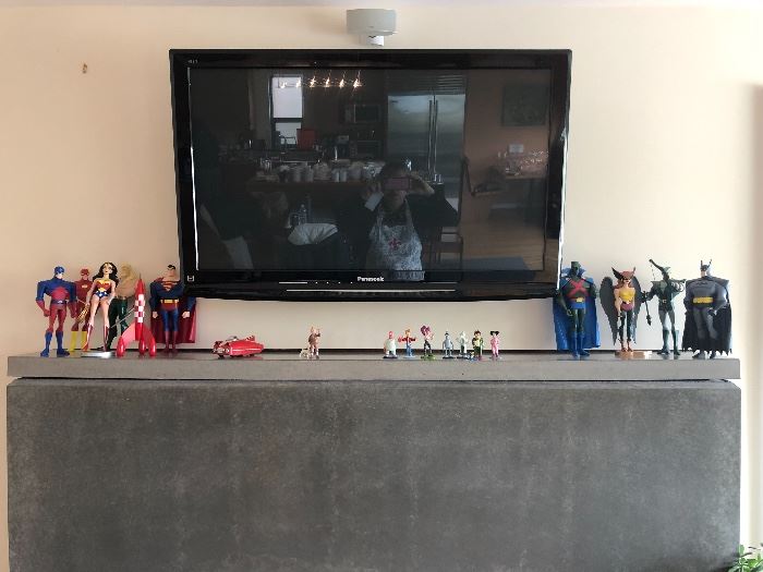 Various collectible action figures