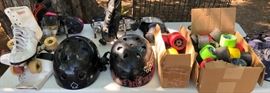 Roller Derby Skates, Helmets, etc