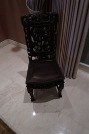 Carved Chinese chairs