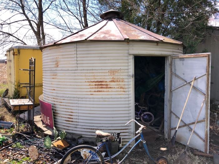 round galvanized shed for sale : )