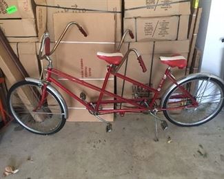 Vintage tandem bicycle