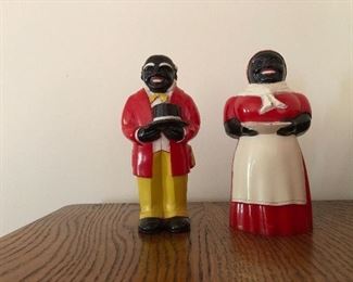 Black Americana salt and pepper shakers