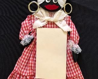Black Americana Aunt Jemima notepad holder