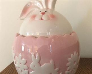 Bunny cookie jar