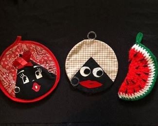Black Americana potholders