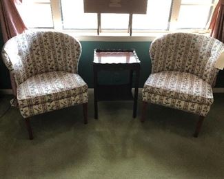 Two chair and small table