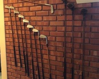 Vintage golf clubs