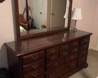 Dresser with mirror