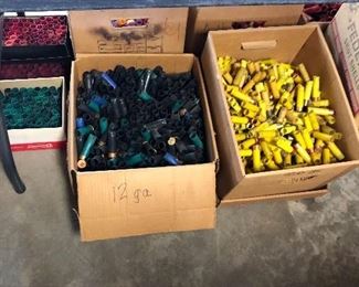 20 ga. shotgun casings, all colors and loads..hundreds!!