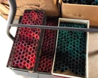 12 ga. shotgun shell casings..All colors and shots!!Thousands on hand.