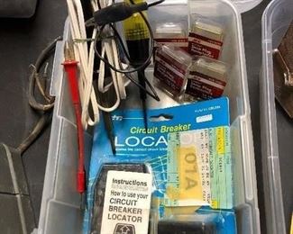 Circuit breaker locator, 12 v testers(3), misc wire connectors