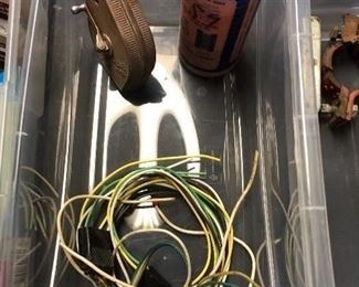 Chalk line and chalk, trailer wiring harness kit