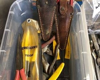 Needlenose, dykes, leather carrying cases