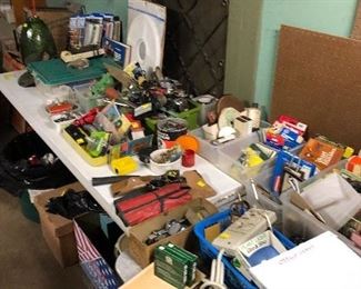 Assorted tools, automotive light bulbs and fuses, flashlights