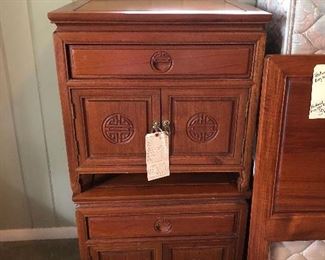 Teak wood nightstands