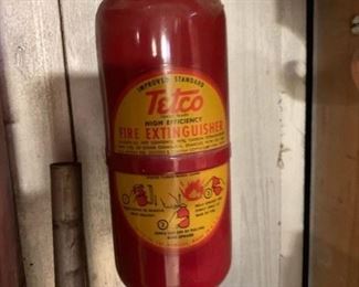 Vintage Tetco miniature Fire Extinguisher....Excellant condition