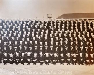 Close up Naval Training School photograph