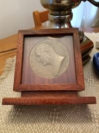 Lyndon B. Johnson Bronze Presendential Coin in Presentation Case