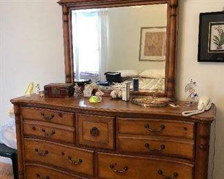 Dresser with Mirror and matching night stand