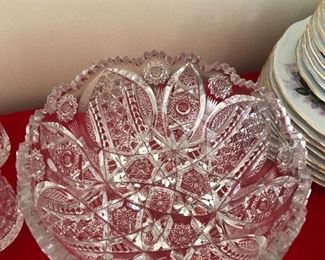 Vintage Cut glass/crystal bowl