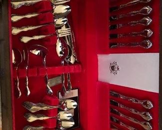 Silver plate flatware