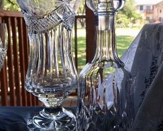 Beautiful Waterford Vase and Decanter