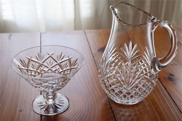 4. Two 2 Crystal Objects Including WATERFORD Candy Dish