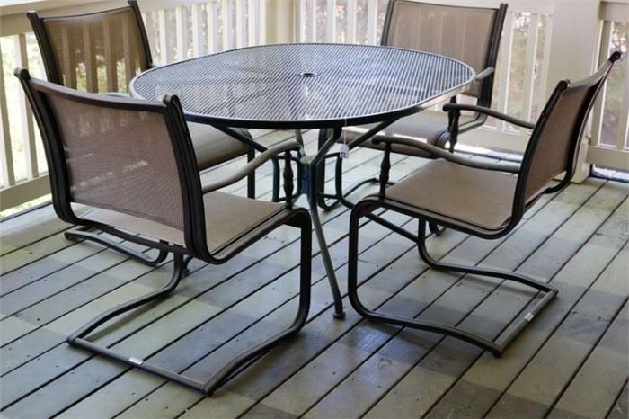 15. MARTHA STEWART LIVING Patio Set W Table and 4 Chairs