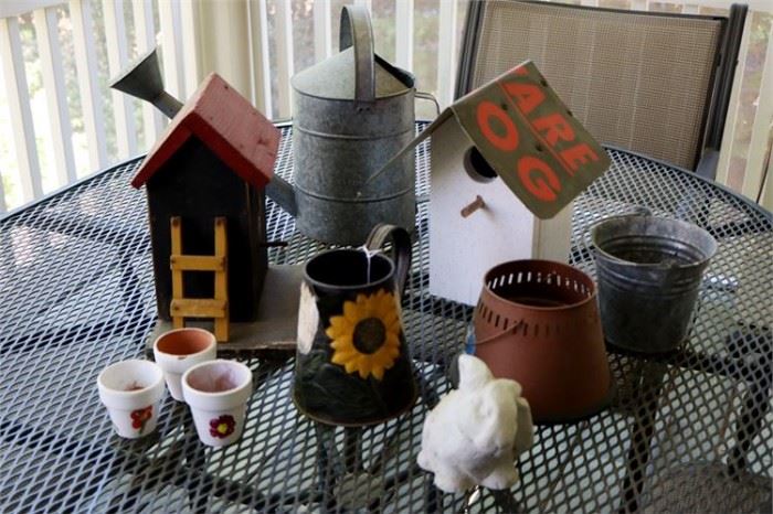22. Lot of Bird Houses Misc Outdoor Items