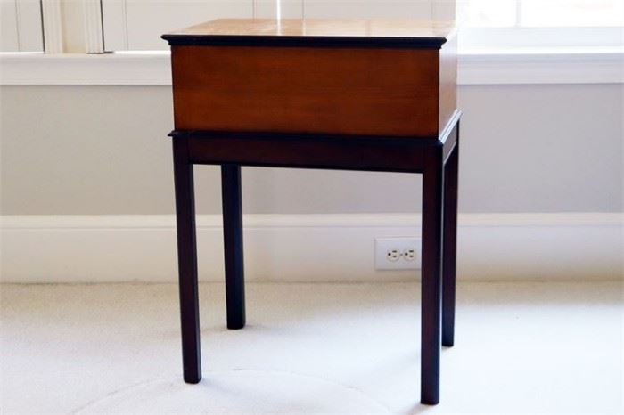 28. ETHAN ALLEN Box on Stand