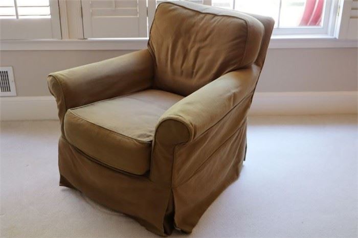29. Swivel Club Chair with Slipcover