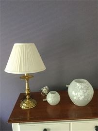 64. Lamp and Two Illuminating Globes