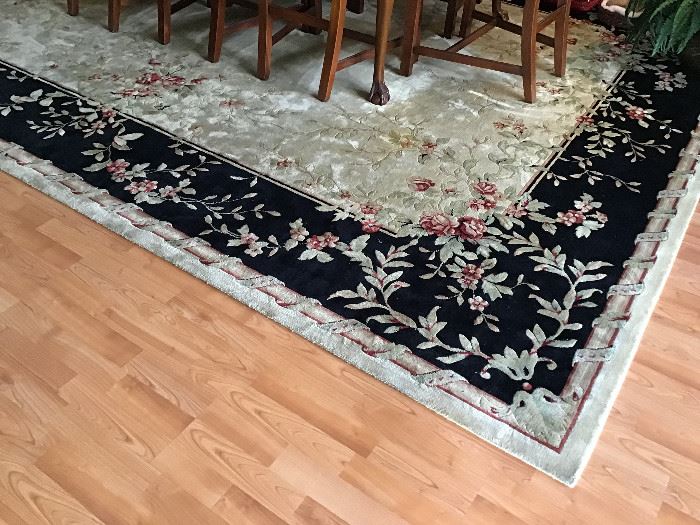 Larger Dining room rug 13'2" x 9'6". Same pattern as living room