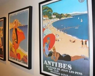Framed Travel Posters