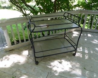 Outdoor rolling cart