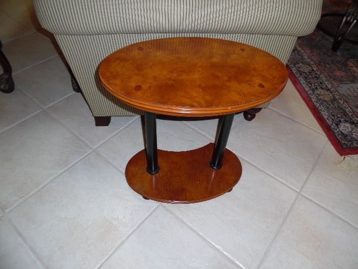 Side Table, Burled wood