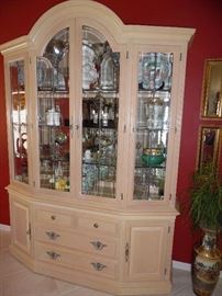 Lexington Hutch/China Cabinet. Tons of display space, Leaded Glass panels