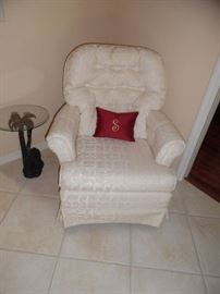 White swivel chair (pair)