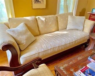 Custom Calico Corners sofa