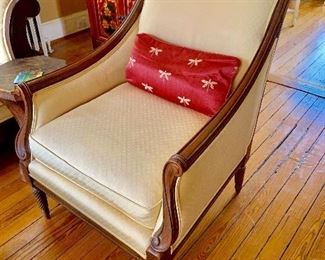 Custom Calico Corners arm chair