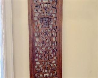Carved wall panel