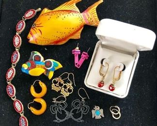 Vintage jewelry - Ladybug earrings